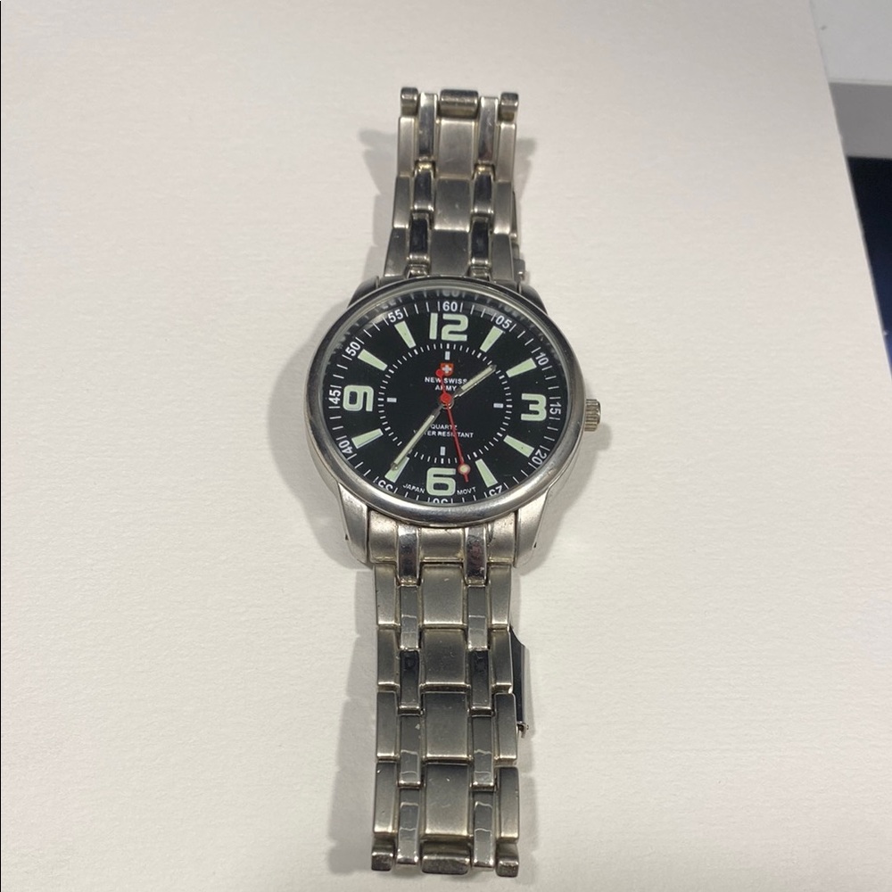 Swiss Army Silver Stainless Steel Watch